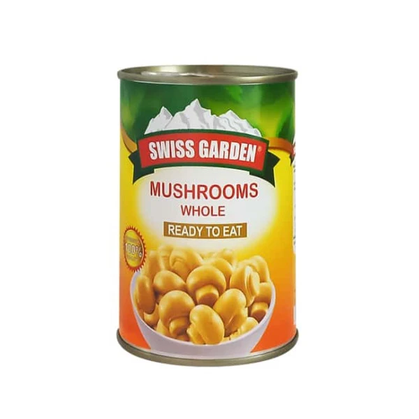 Swiss Garden Mushrooms Whole 400g Ready to Eat