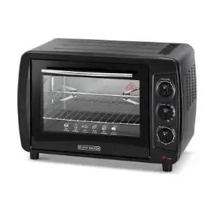 Black & Decker Toaster Oven 35L 1500W with Rotiserrie Double Grill and Double Glass Door TRO35RDG-B5
