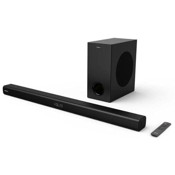 Hisense Sound Bar 2.1ch 200w with Wireless Subwoofer Bluetooth USB WMA MP3 HS218