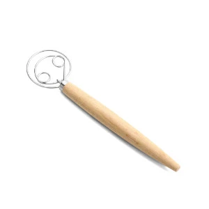 Danish Dough Whisk 13 Inch Two Eyes Stainless Steel YH-ZJ80