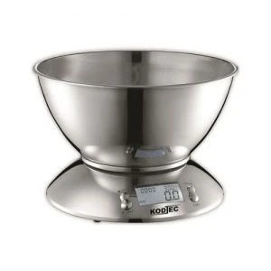 Kodtec Kitchen Scale 5KG 11LB Battery Powered Stainless Steel KT-4000KS