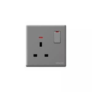 Kodtec Socket Single 3 Pin Gray KT-93BT-SO